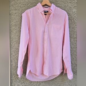 Land's End Striped Casual Button-Down Shirt